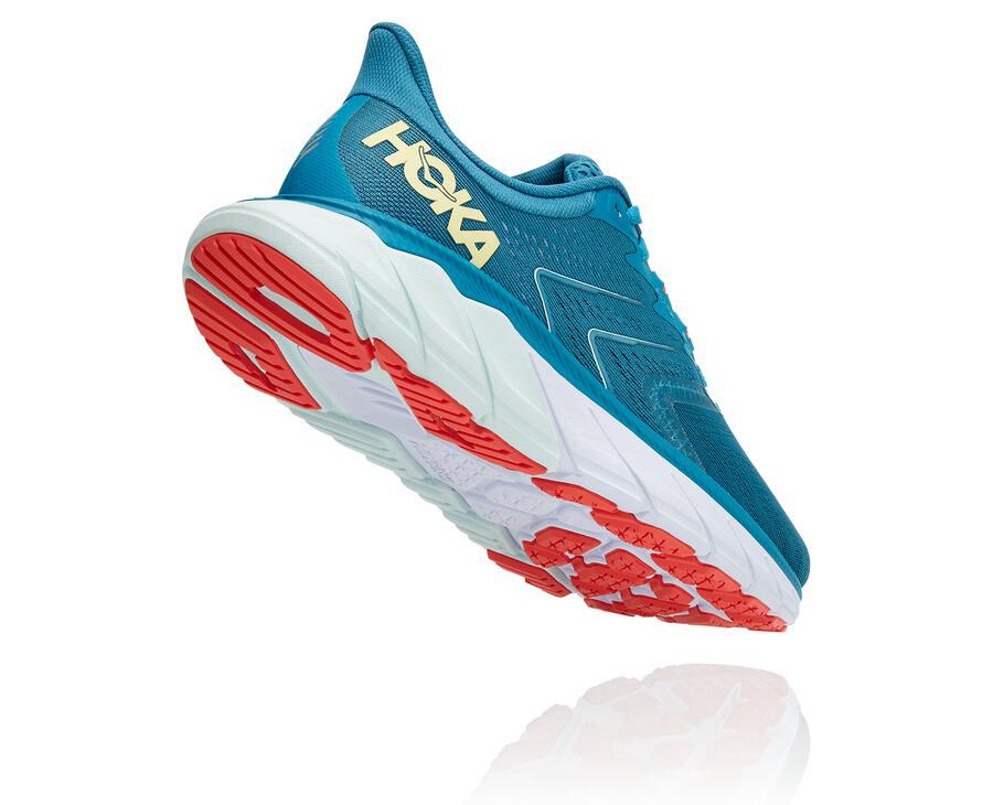 Hoka One One Koşu Ayakkabısı Kadın Mavi/Beyaz - Arahi 5 - QI0375268